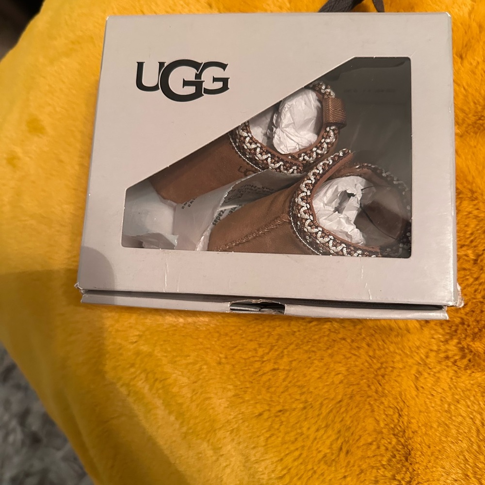 UGG Baby Tasman Booties in Brown